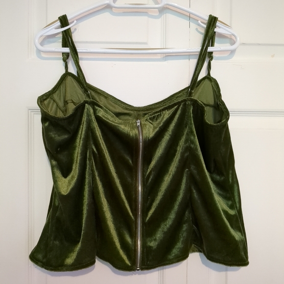 NWT Green Corset Top Size 18 - Picture 2 of 6